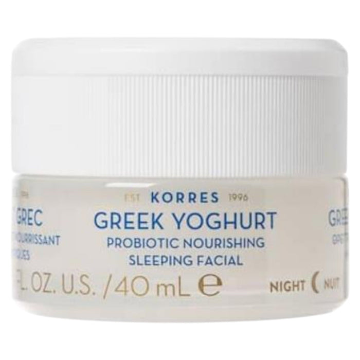 Cremă de față Korres Greek Yoghurt Probiotic, hrănitoare, de noapte, 40 ml