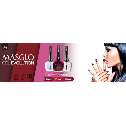 Lac de unghii Masglo Gel Evolution, Efect Gel, 14g