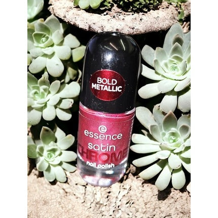 Essence Satin Bold Metallic Chrome 03 Meta Maroon, 9 ml