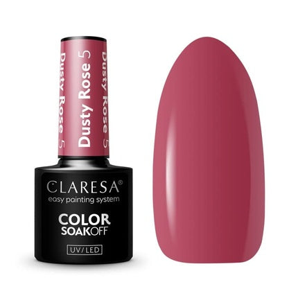 Lac de unghii, Claresa, Dusty Rose, set 5 buc