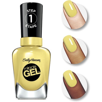 Lac de unghii, Sally Hansen, Miracle Gel, galben 14.7ml