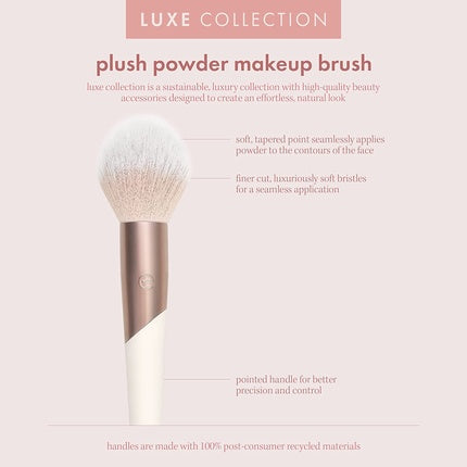 Pensulă machiaj, Ecotools, Luxe Plush, roz