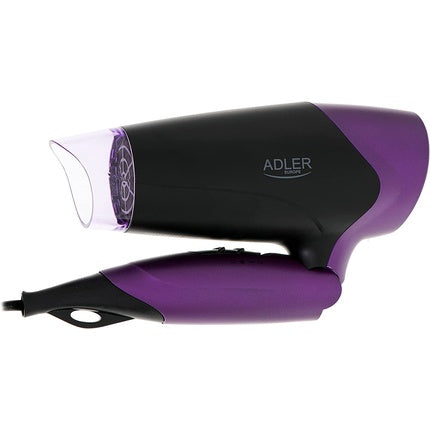 Uscător de păr, Adler AD 2260, 1600W, negru/mov