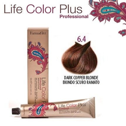 Vopsea păr Farmavita Life Color Plus 6.4 Dark Blonde Copper 100ml