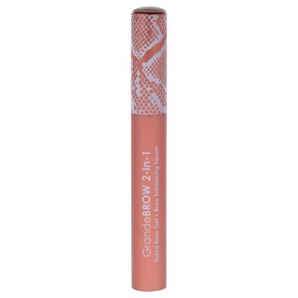 Gel Sprancene, Grande Cosmetics, GrandeBROW 2-in-1, maro, aplicator precis