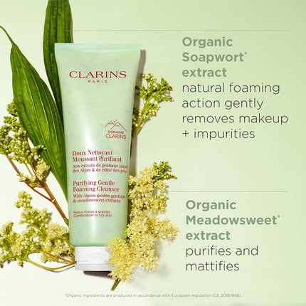 Curatator spumant facial, Clarins, Purifying Gentle, 125ml