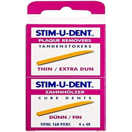 Stimudent Thin Toothpicks, 40 bucăți, galben