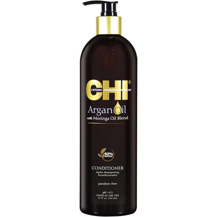Balsam Chi Argan Oil Plus Moringa Oil pentru păr uscat deteriorat 739ml