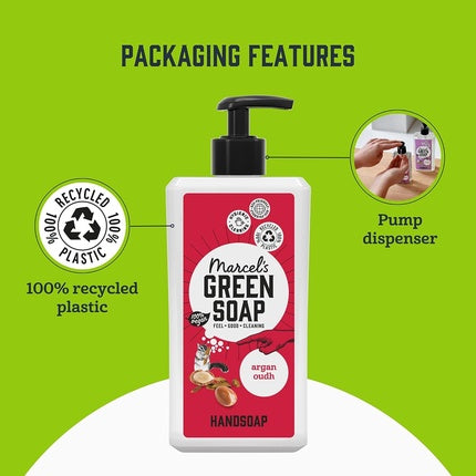 Săpun lichid, Marcel's Green Soap, Argan & Oudh, 500ml