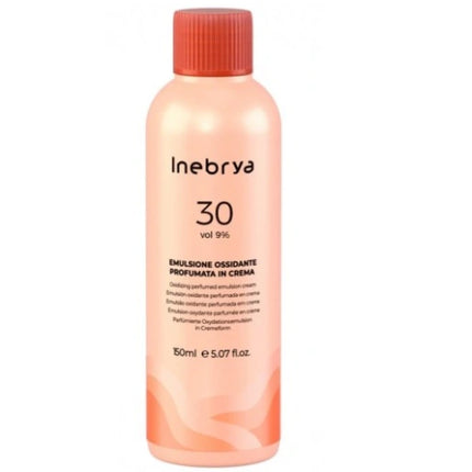 Emulsie oxidantă Inebrya, 30 vol. 9%, 150ml, ambalaj portocaliu