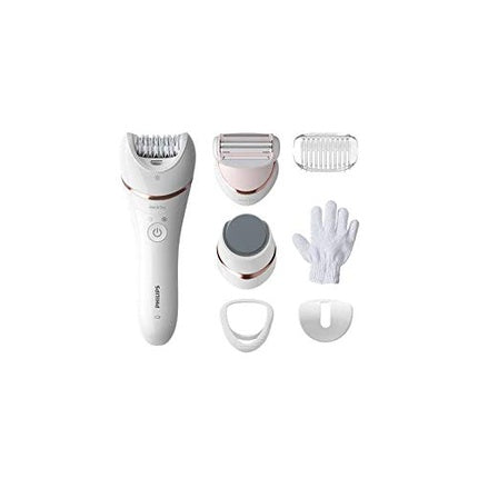 Epilator Philips Series 8000, 5.4W, alb