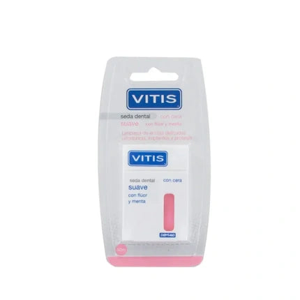Seda dentală Vitis Soft Dental Floss cu fluor și mentă, 50m