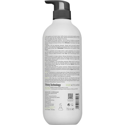 Șampon KMS Conscious Style, pentru toate tipurile de păr, 300ml, alb cu negru