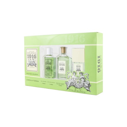 Set Cadou Parfum Unisex, 1916 Original, Lămâie și Tonka, 230ml