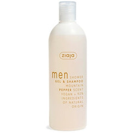 Gel de duș și șampon Ziaja Mountain Pepper Men, 400 ml