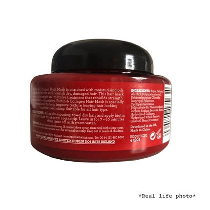 Masca păr, Xpel, Biotin & Collagen, roșu, 220ml