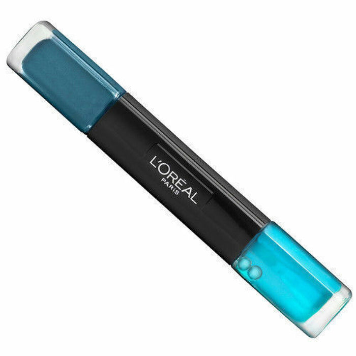 Ojă de unghii 2-în-1 L'Oreal Paris Infallible, nuanța 007 Ocean Infinit, 2 x 5 ml