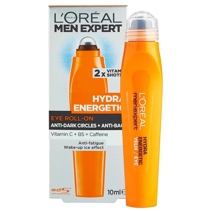 Roll-on pentru ochi L'Oreal Paris Men Expert Hydra Energetic, anticercane, 10 ml