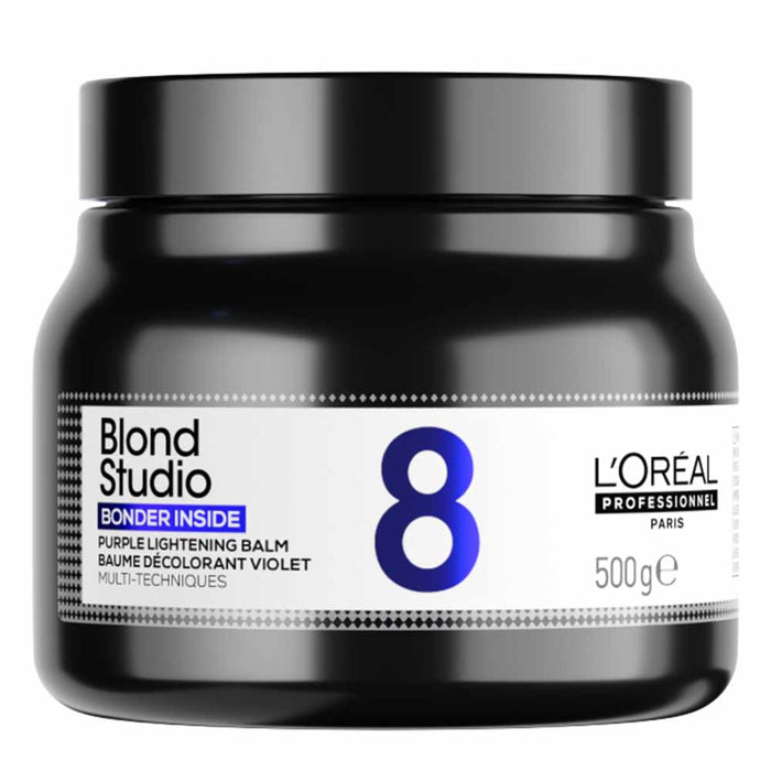 Balsam decolorant L'Oreal Professionnel Blond Studio 8 Bonder Inside, violet, 500 g