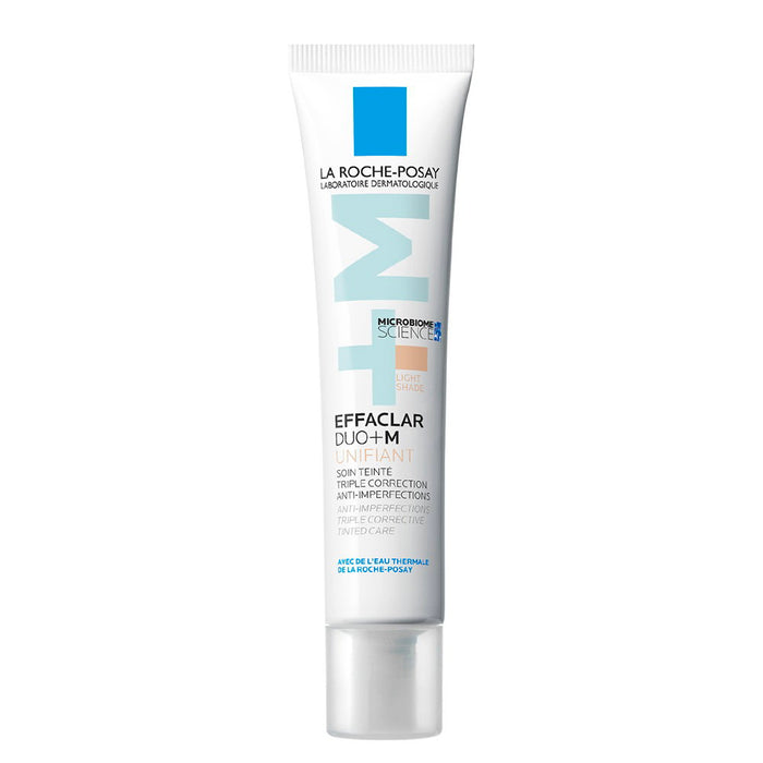 Cremă hidratantă colorată La Roche-Posay Effaclar Duo+M, uniformizatoare, nuanța Light, 40 ml