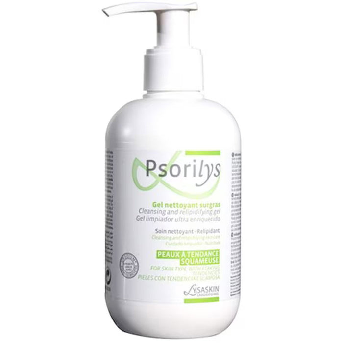 Gel de duș Lab Lysaskin Psorilys, curățare și relipidare, pentru piele cu tendință scuamoasă, 200 ml