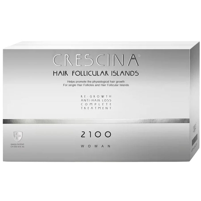 Ser pentru scalp Labo Cosprophar Suisse Crescina Follicular Islands 2100, pentru femei, 10 + 10 fiole