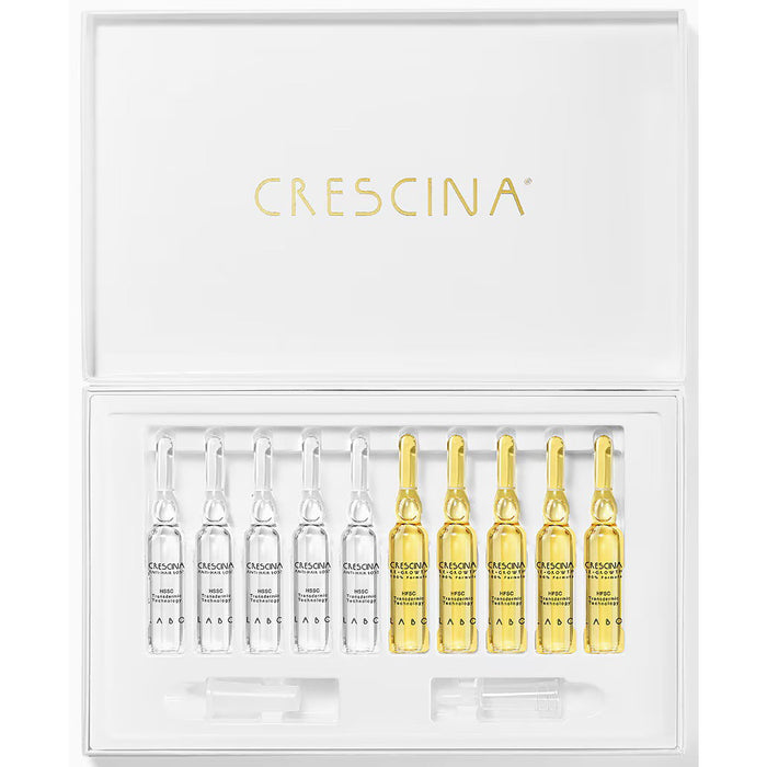 Ser pentru scalp Labo Cosprophar Suisse Crescina Transdermic HFSC 500, pentru stimularea creșterii părului, 10 + 10 fiole x 3,5 ml