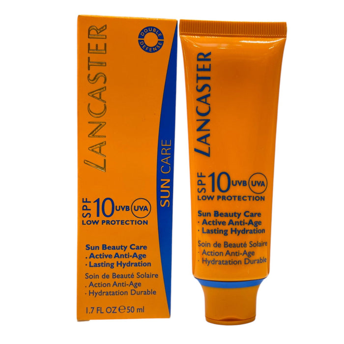 Cremă de protecție solară pentru față Lancaster Sun Beauty, antiîmbătrânire, SPF 10, 50 ml