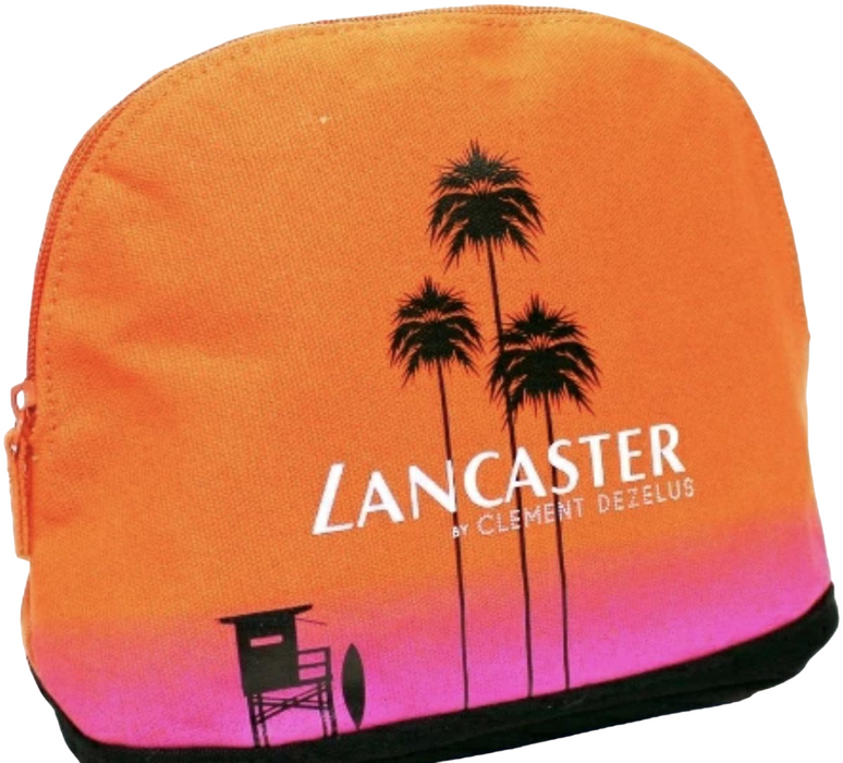 Geantă Lancaster Sun Beauty, cu fermoar, portocalie și roz