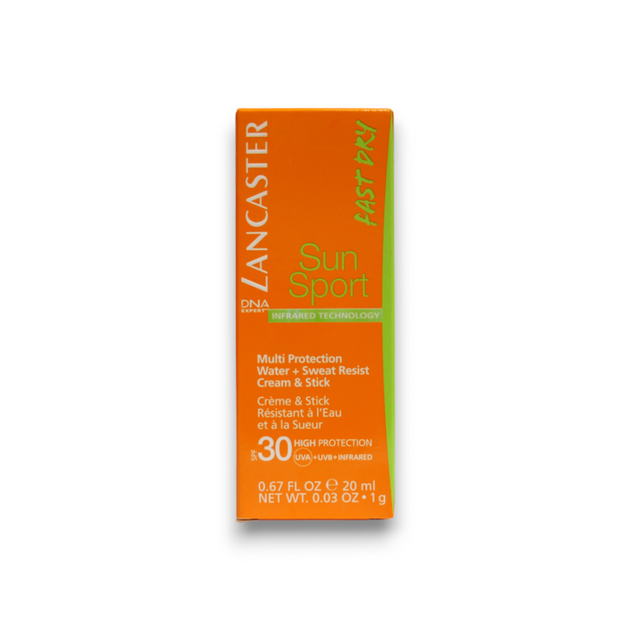 Stick de protecție solară Lancaster Sun Sport, rezistent la apă și transpirație, SPF 30, 20 ml