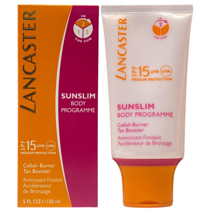 Cremă de corp Lancaster Sunslim, anticelulitică, accelerator de bronzare, SPF 15, 150 ml