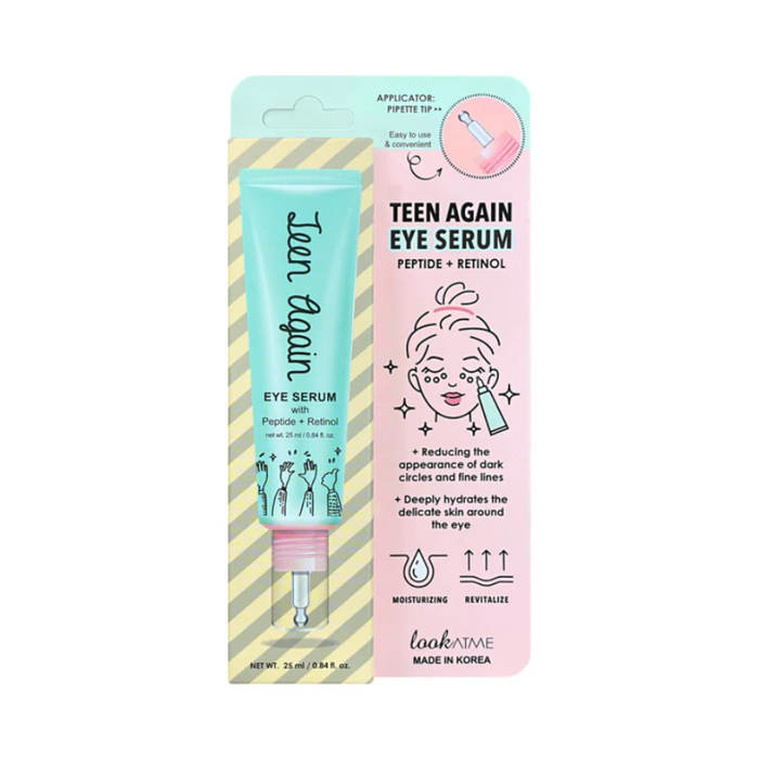 Ser pentru ochi Look At Me Teen Again, cu retinol, anticearcane, 25 ml