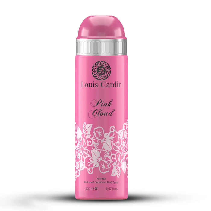 Deodorant spray Louis Cardin Pink Cloud, pentru femei, 200 ml