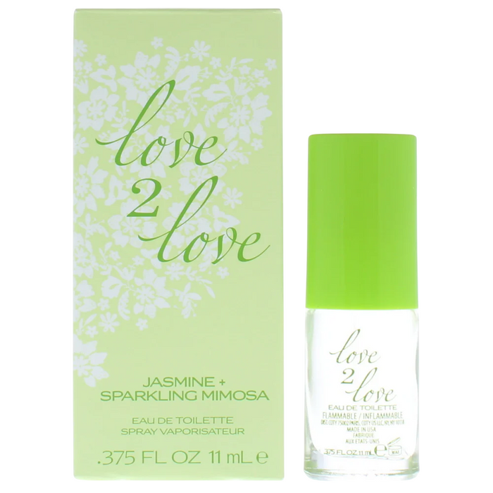 Apă de toaletă Love 2 Love Jasmine + Sparkling Mimosa, pentru femei, 11 ml
