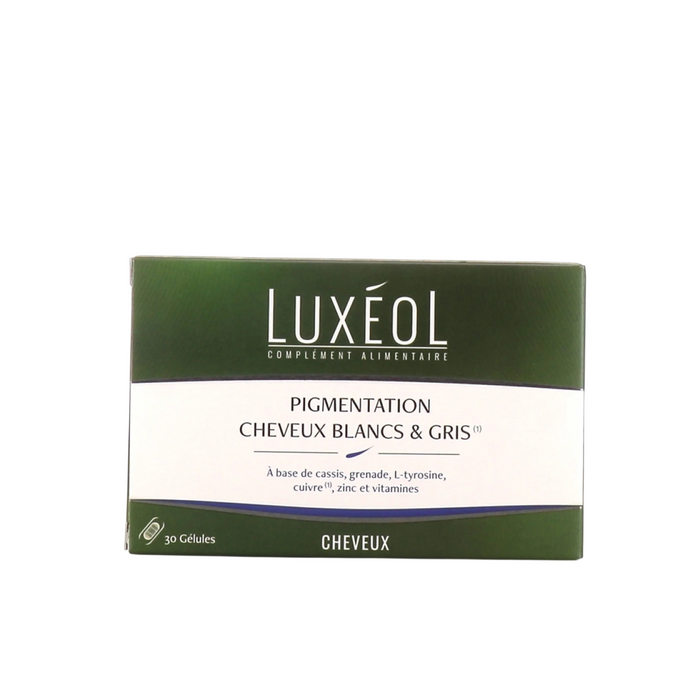 Supliment alimentar Luxeol Pigmentation Cheveux Blancs & Gris, pentru păr alb și grizonat, 30 capsule