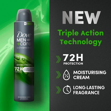 Deodorant aerosol, Dove Men+Care, Extra Fresh, 200ml