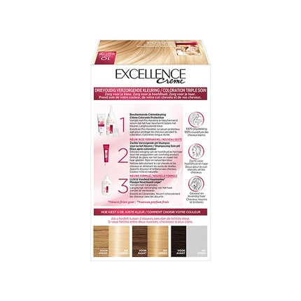 Vopsea de par, L'Oréal Paris, Excellence 10, Blond Extra Deschis