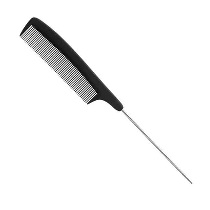 Pieptene Eurostil Professional Carbon Metal, negru