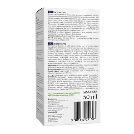 Cremă pentru față, Apis Natural Cosmetics, biostimulatoare, 50ml