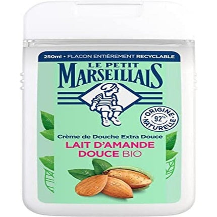 Gel de duș delicat cu lapte de migdale bio, Le Petit Marseillais, 250ml