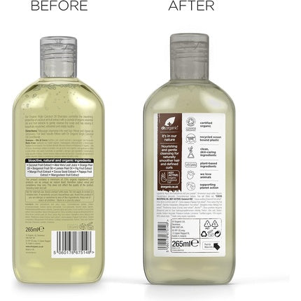 Șampon Dr Organic, Ulei de Cocos, 265ml