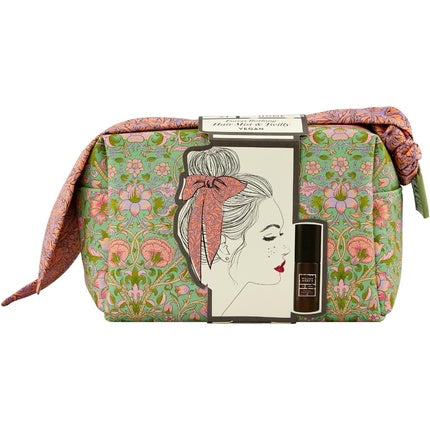 William Morris At Home Forest Bathing Hair Mist, Wash Bag and Scarf Style Set, Set Cadou, Culoare Verde cu Motive Florale