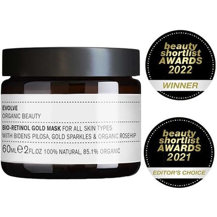 Masca anti-îmbătrânire, Evolve, Bio-Retinol, auriu, 60 ml