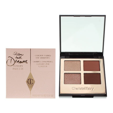 Set umbre ochi Charlotte Tilbury, Pillow Talk Dreams Luxury Palette, culoare nude, maro, piersică