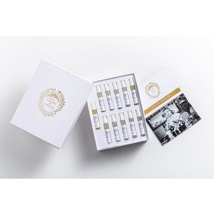 Giardini Di Toscana Discovery Kit, Set parfumuri, 13 fiole, ambalaj alb cu detalii aurii