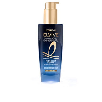 Serum Ulei de Păr L'Oréal Elvive Midnight, 100 ml, albastru, pompă aurie