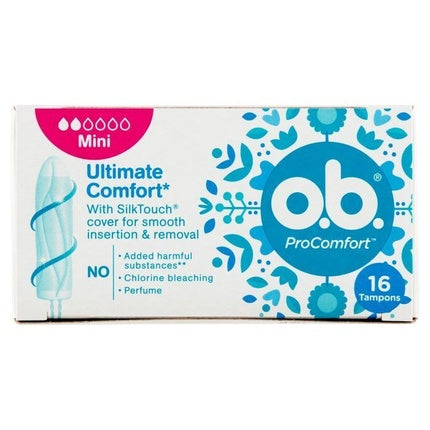 Tampoane O.B ProComfort Mini acoperire mătase