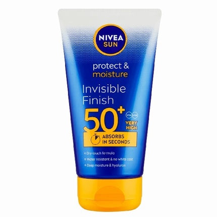 Laptele protector Nivea Invisible Finish SPF 50+, 150 ml