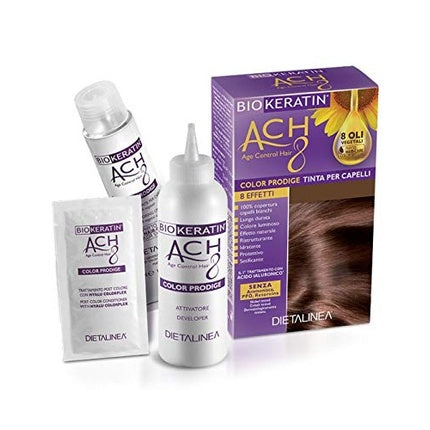 Vopsea de păr Biokeratin Ach8 Castaniu Deschis 212g