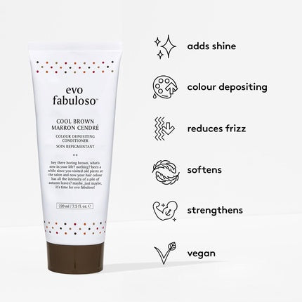 Condiționator Evo Fabuloso Cool Brown, 230 ml, pentru păr colorat
